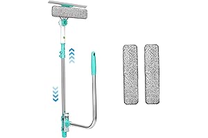 "Clean Window, Your Safe Choice" Double Sided Magnetic Window Cleaner Kit with Safety Rope