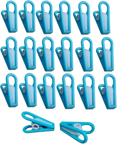 20 clips para astillas, clips de lavandería, alfileres de ropa de secado al aire, pinzas de línea de lavado, resistentes al viento, clips de