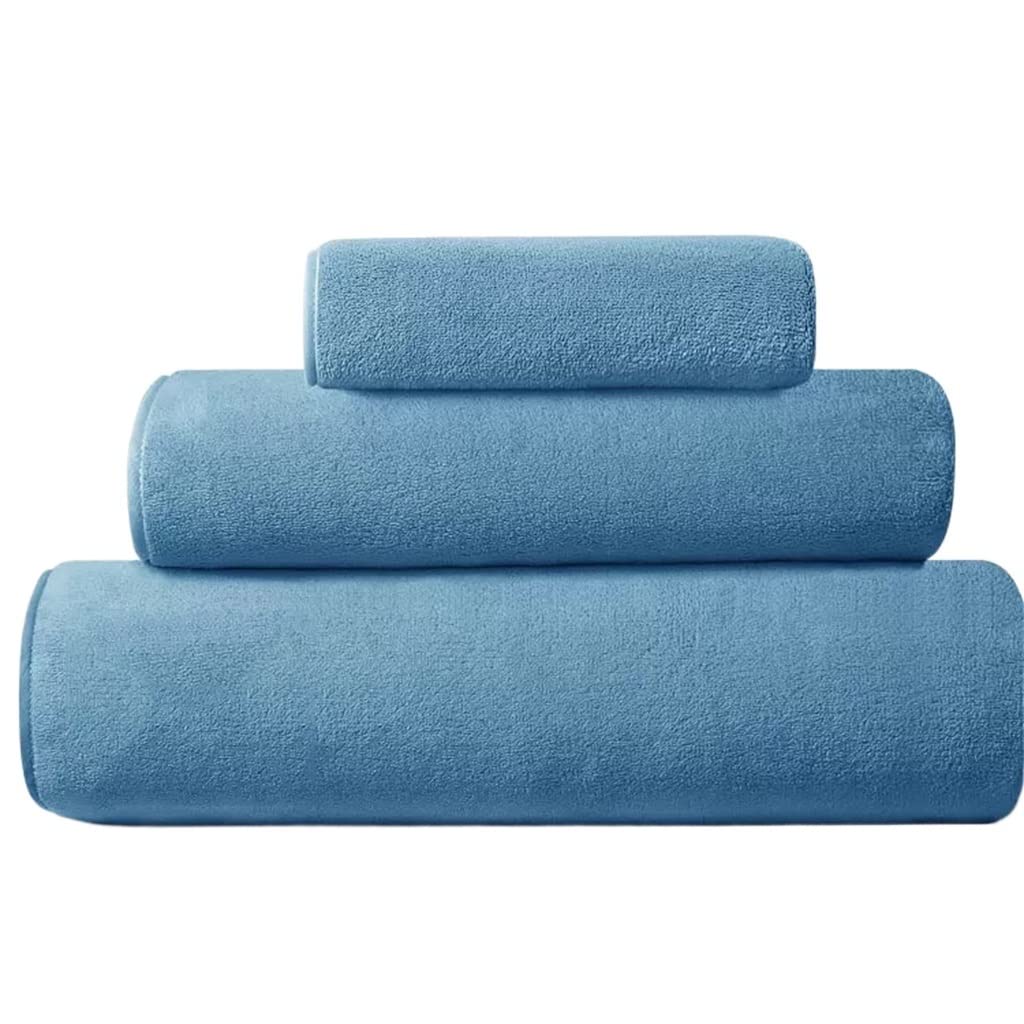 Towel Bath Towel Three-Set Hotel Lovers Suction Large wrap Towel Two-Set Bathroom Soft Towel Color 3PS Size 70x35cm