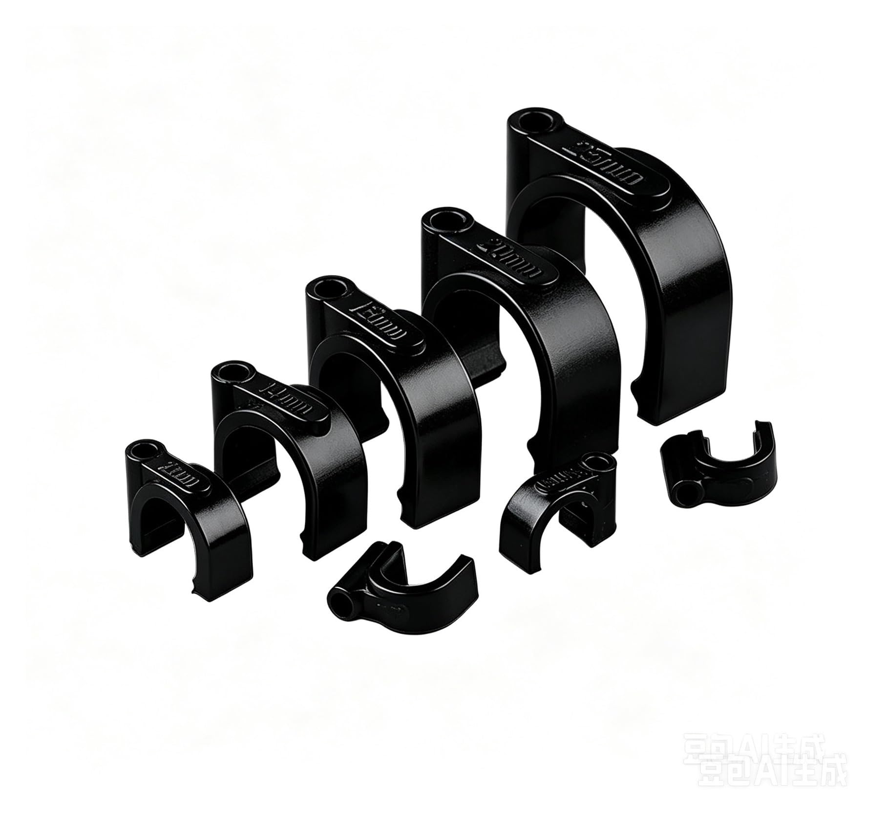 Dpnentv Round 6Mm 100Pcs Electrical Round Cable Clips Cord Organizer Holders(Round 6Mm)