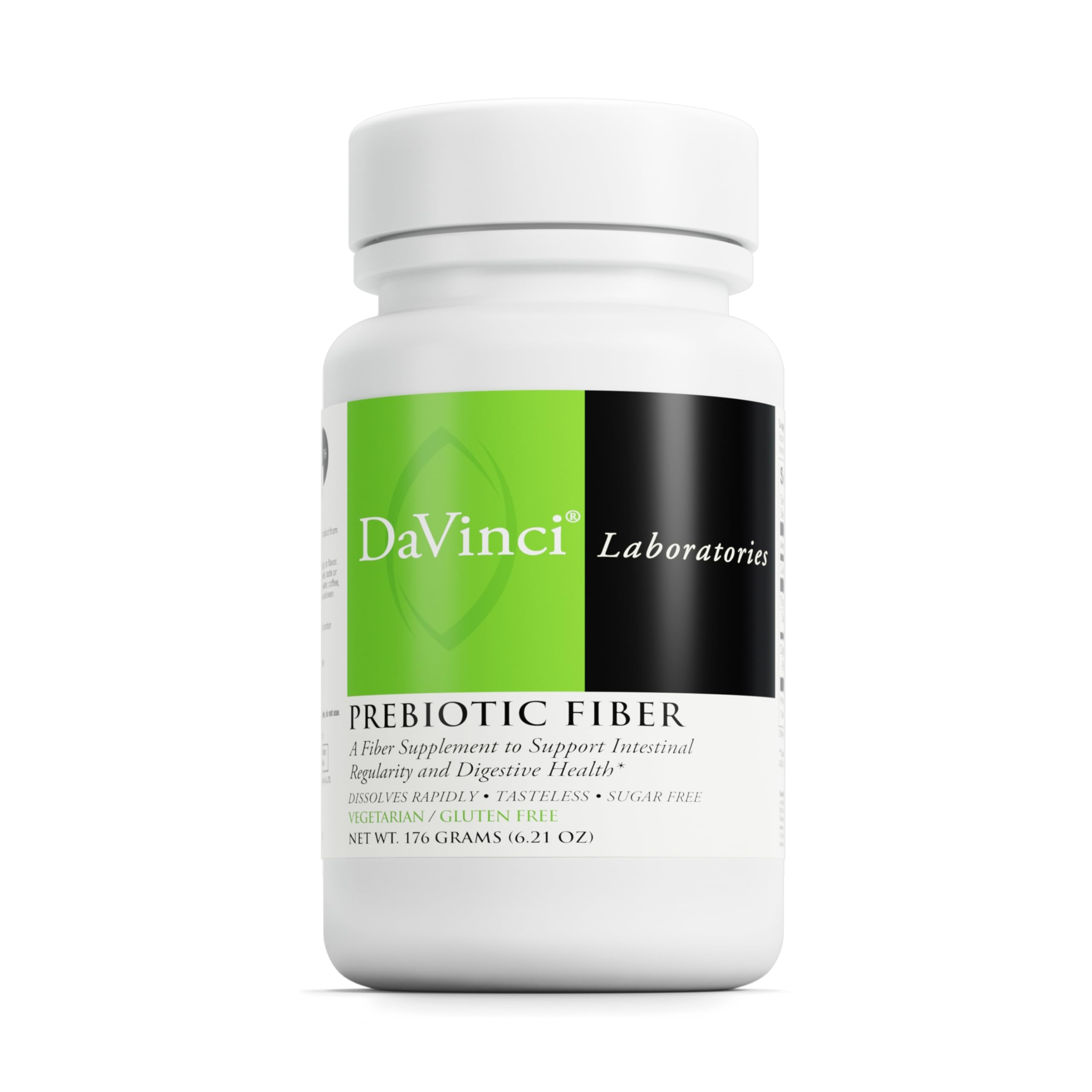 DAVINCI Labs Prebiotic Fiber - Daily Fiber Powder for Digestion Support & GLP-1 Production* - Tasteless Drink Mix - Fiber Supplement for Men & Women - Vegetarian, Gluten-Free - 30 Servings (176 g)