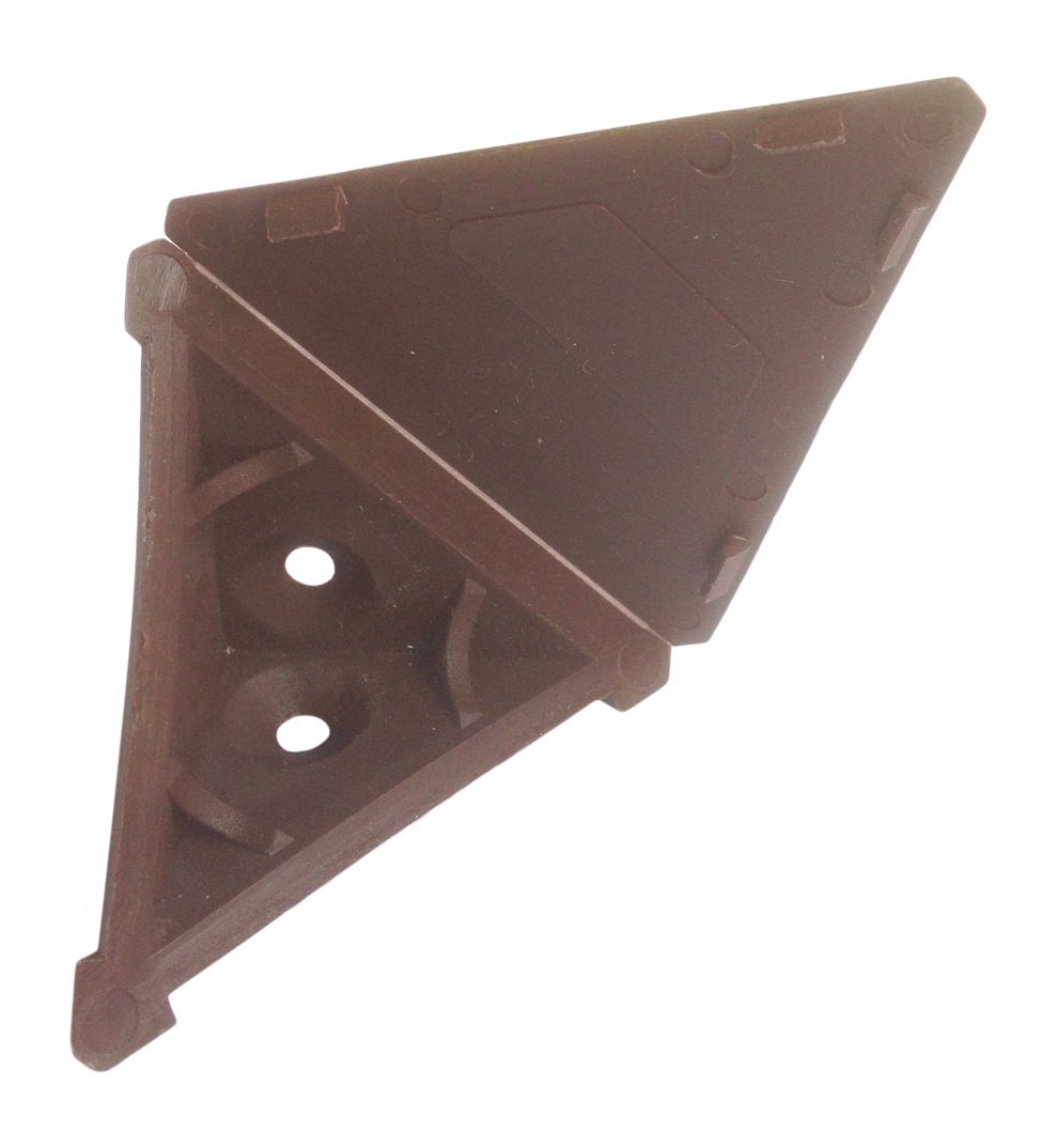 Équerre d'angle de meuble marron Systemtac pour rénover vos étagères en bois