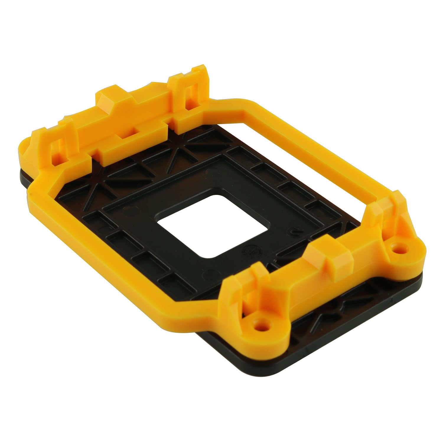 DGZZI Soporte para enfriador de CPU Placa madre Placa trasera Disipador de calor Soporte de soporte de soporte de base para AMD Socket AM2 AM3, amarillo