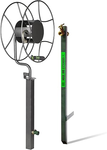 Yard Butler Free Standing Swivel Hose Reel, 360 Degree Rotation