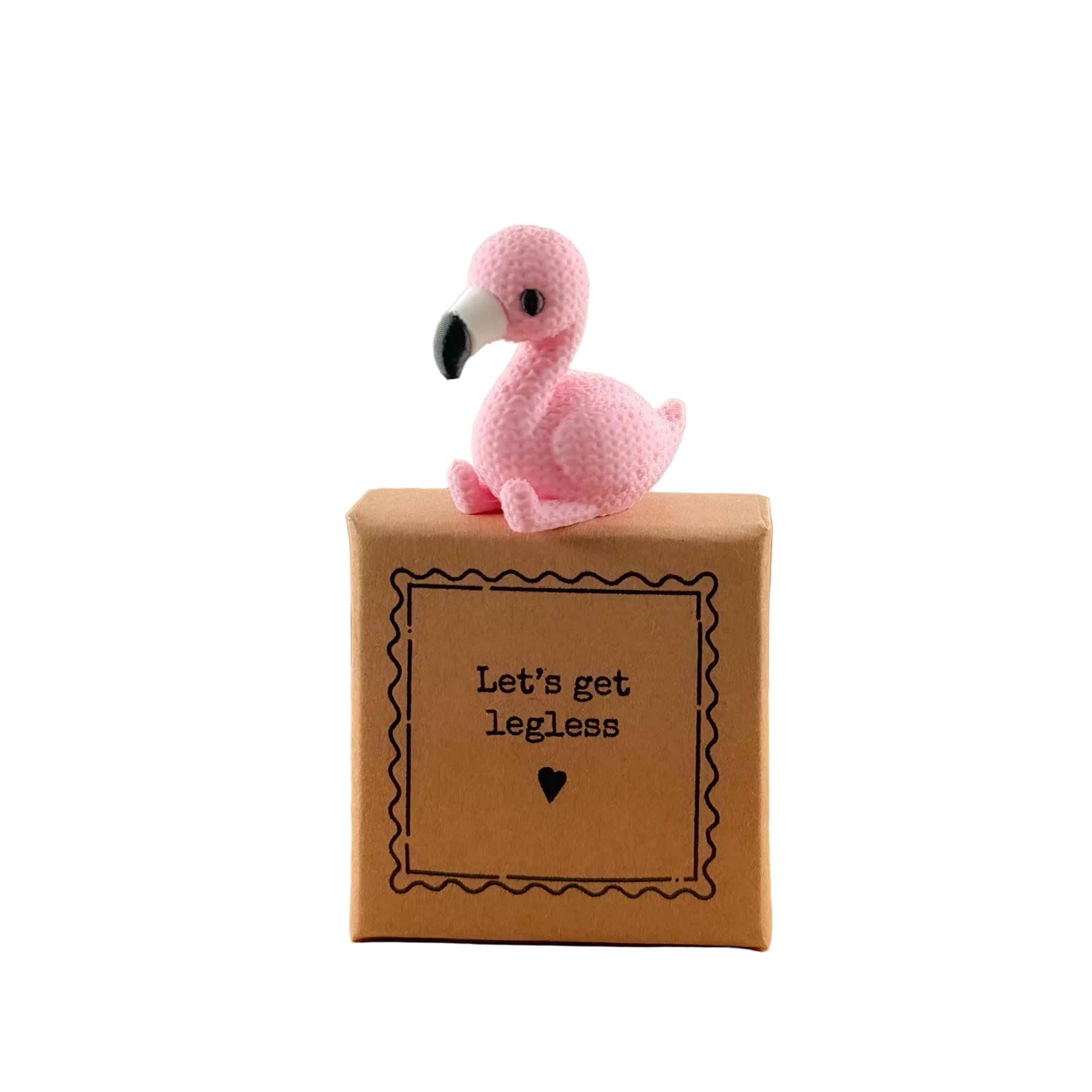Image Industry Let's Get Legless – Fiona the Flamingo | Tiny Little Gifts | Miniature Keepsake Made in the UK
