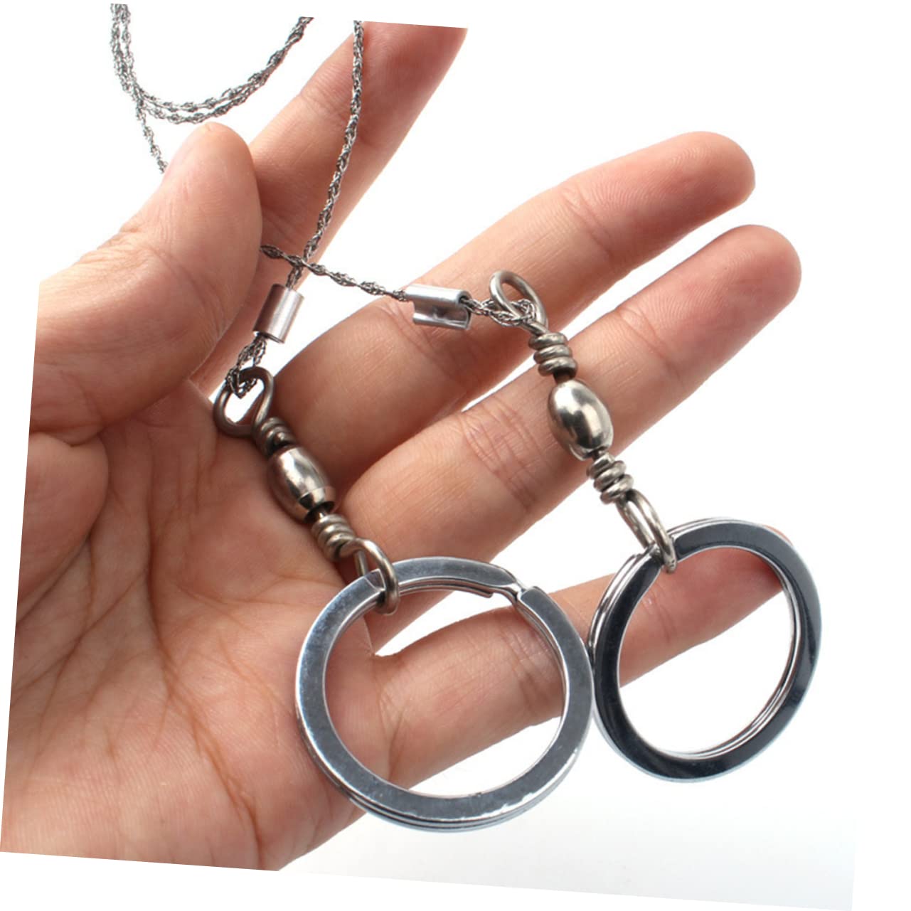 OHPHCALL 4pcs Portable Saw Tool Chain Rope Saw for Camping Emergency Wire Hand Small for Crafts