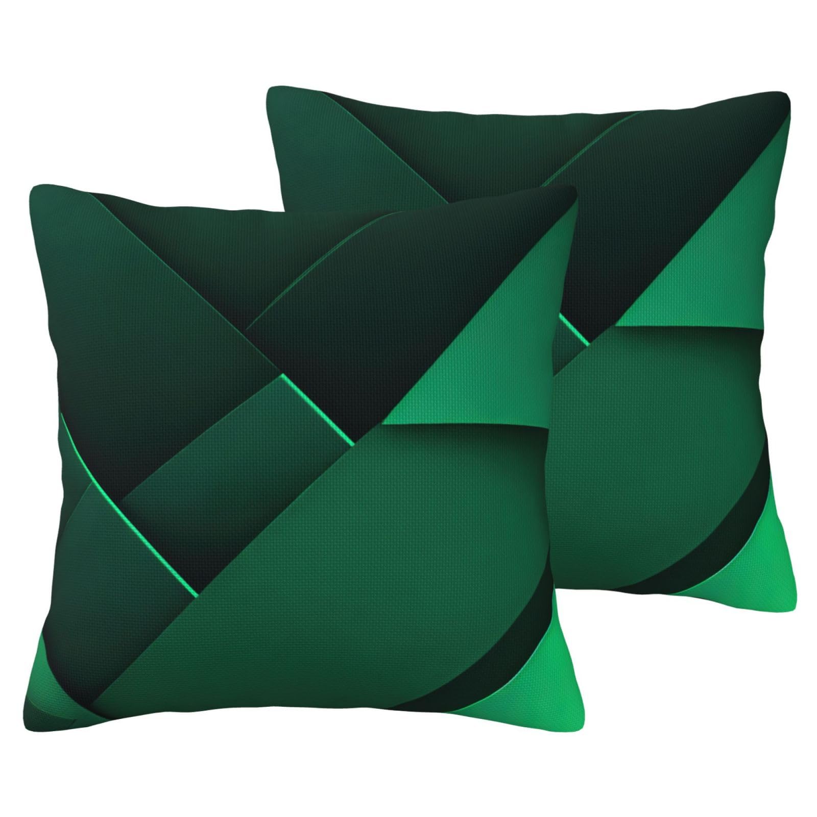 Housse de coussin noir et doré imprimé géométrique salon lit EdWal