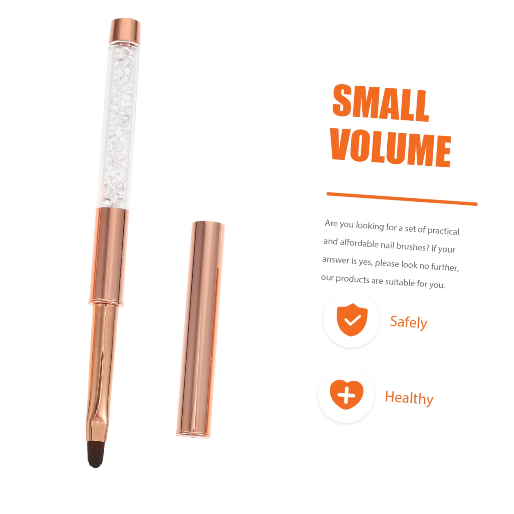 FRCOLOR 5pezzi Penna Per Nail Art Professionale Con Pennello Manicure Strumento Per Unghie Gel e Decorazioni Creative Manico Per Uso Pratico Per Donne Che Amano Fai Da Te