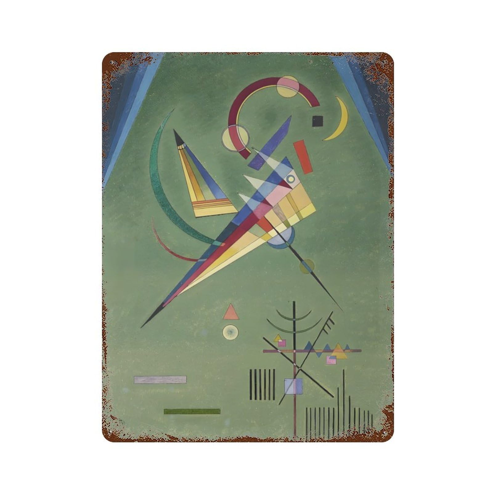 xiaoxiaoshen Wassily Kandinsky (24) Wall Decor Art Metal Tin Poster Modern Home Decor Art Home Bar Shop Decorations Vintage Sign 40x30cm