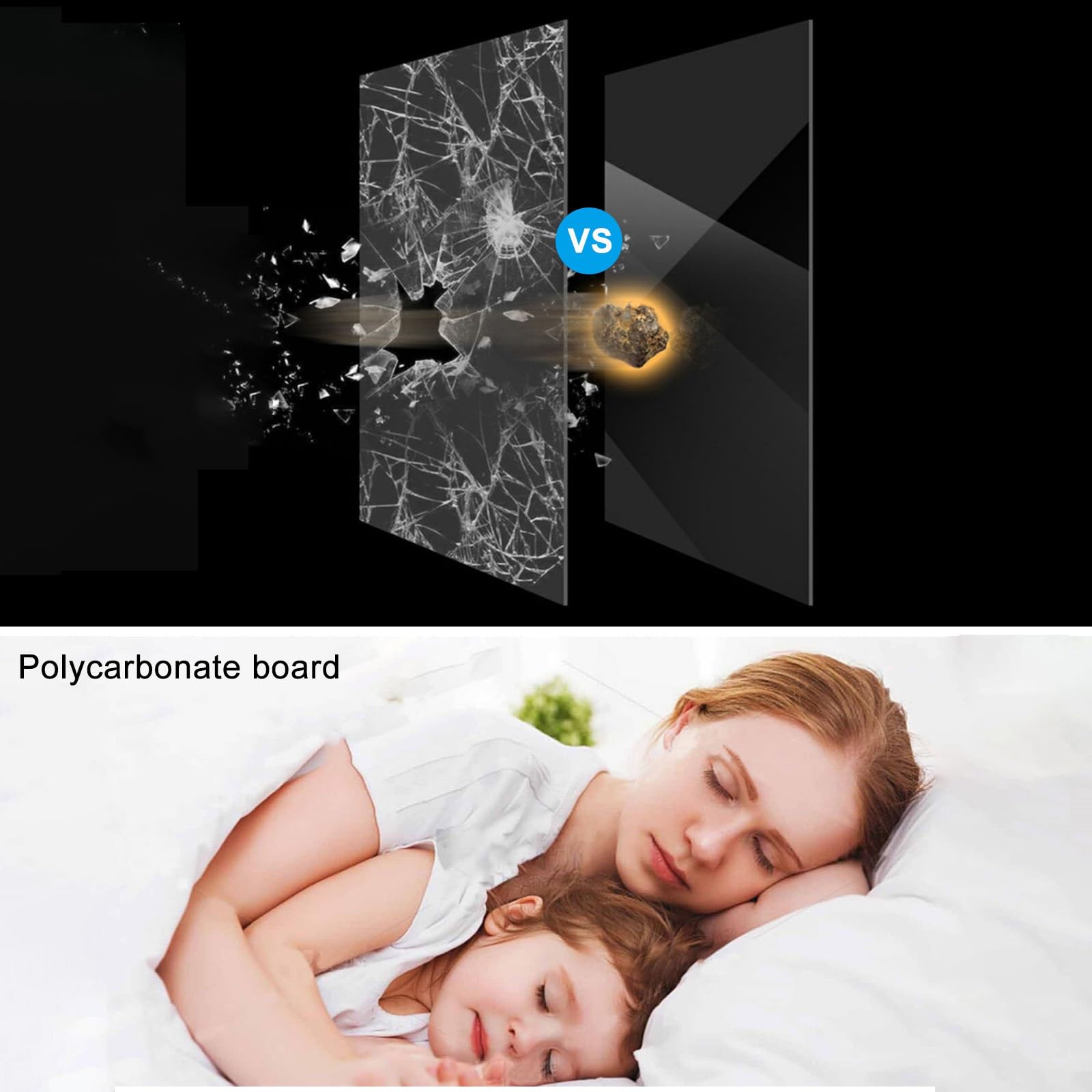 Policarbonato Placas Transparente 1.2MM Protección UV Paneles de Techo Transparente,Planchas Tejados PC,para Techos,Cocheras,Solarios y Cerramientos(1.2x1m/4x3.3ft)