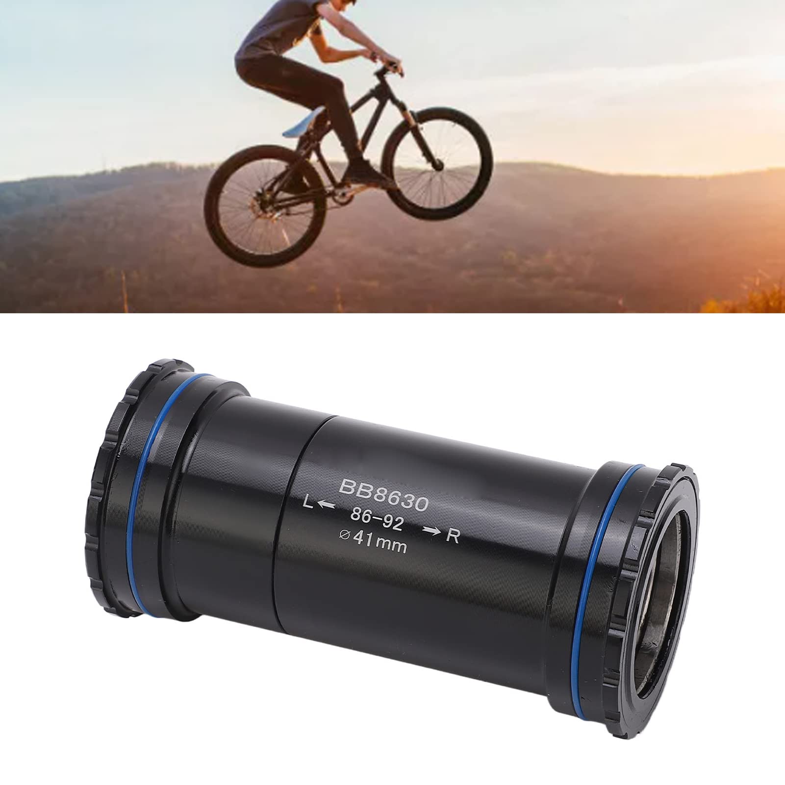 CHICIRIS Akcesoria Rowerowe, Suport Rowerowy ze Stopu Aluminium Bb86 Press Fit, Lekka Konstrukcja, Zwiększona stabilność, łatwy montaż w Szosowych Rowerach Górskich