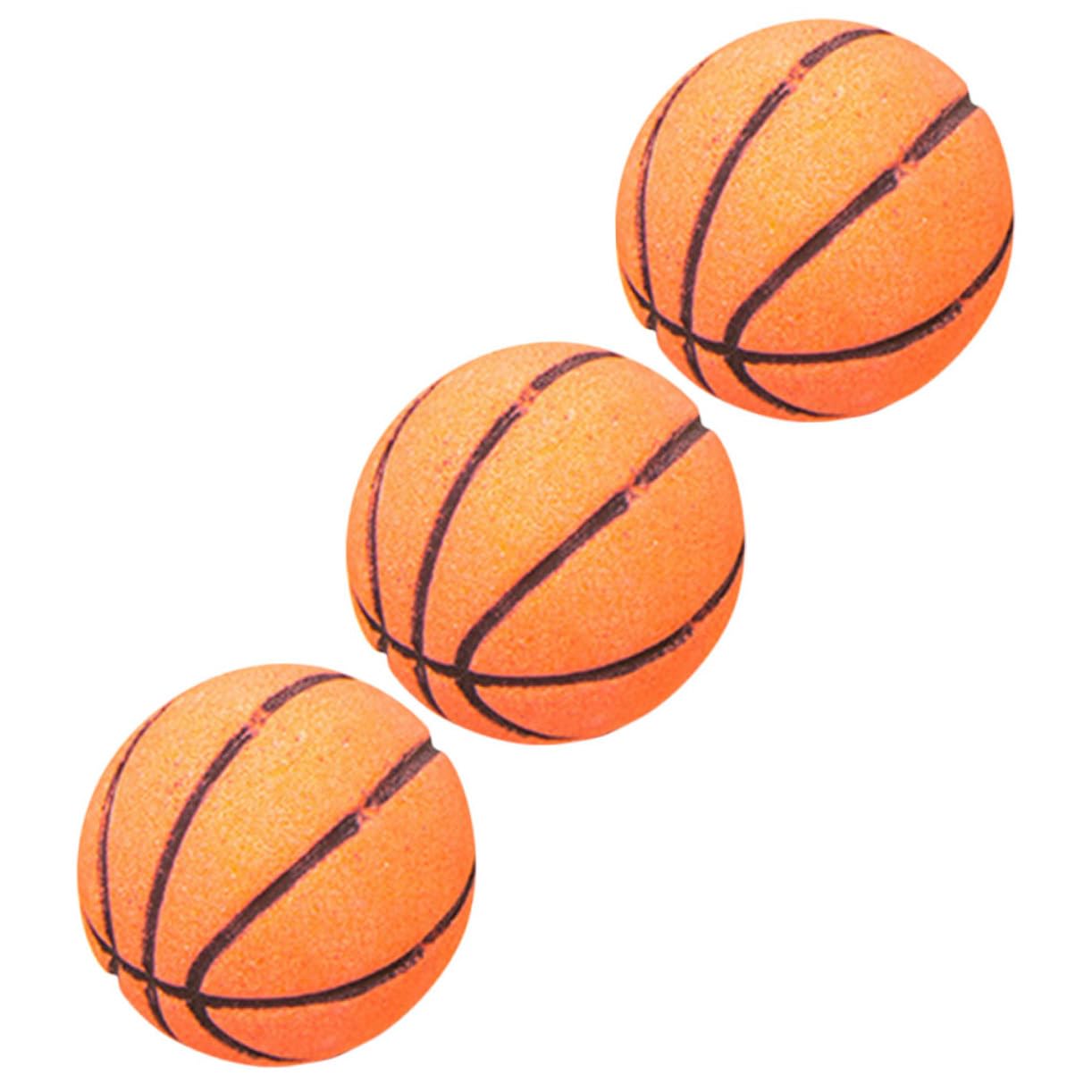 SEWOART 3pcs Basketball Shape Sea Salt Bath Set Bubble Bathing Balls for Boys and Girls Adults Essential Oil Scented Bath Salt Molds