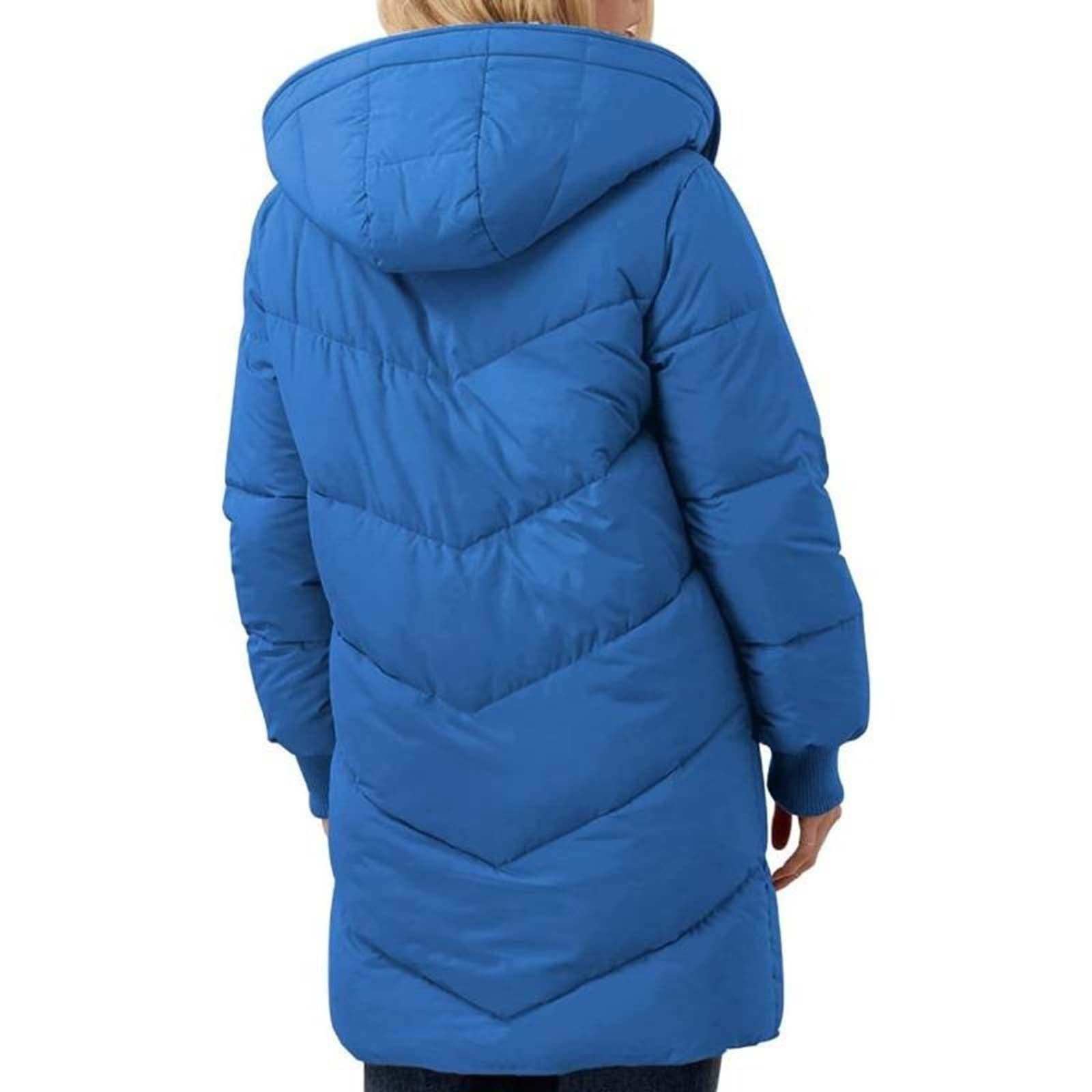 MJGkhiy Damen Winterjacke Angebot Elegant Lange Daunenjacke Übergröße Warm Parka Winddicht Daunenjacken Winterbekleidung Fleecejacke mit Reißverschluss Kapuze Teddy Curvy Mantel
