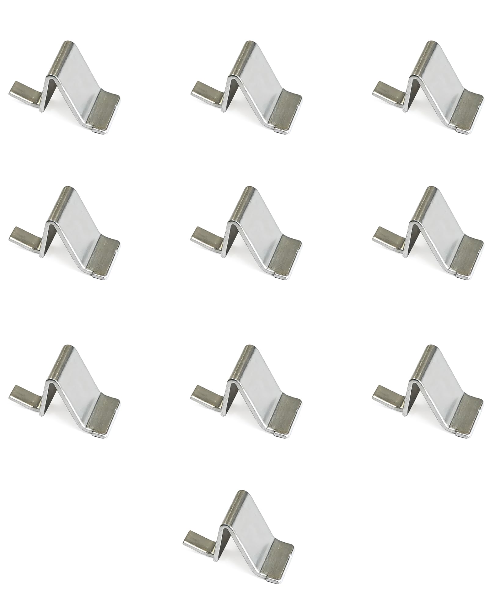 Silver Shelf Clips - Heavy Duty & Adjustable -1
