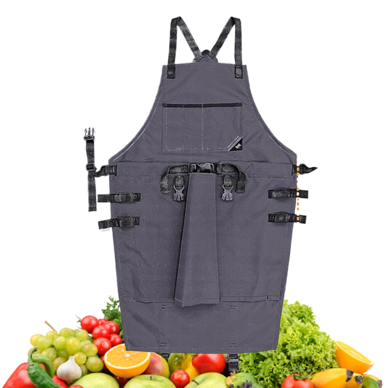Tablier de jardin pour la récolte – Tablier de jardinage pour homme et femme | Accessoires pour le travail, la cuisine, la cuisine, le chef, la pelouse, la terrasse, la cueillette de fruits, la