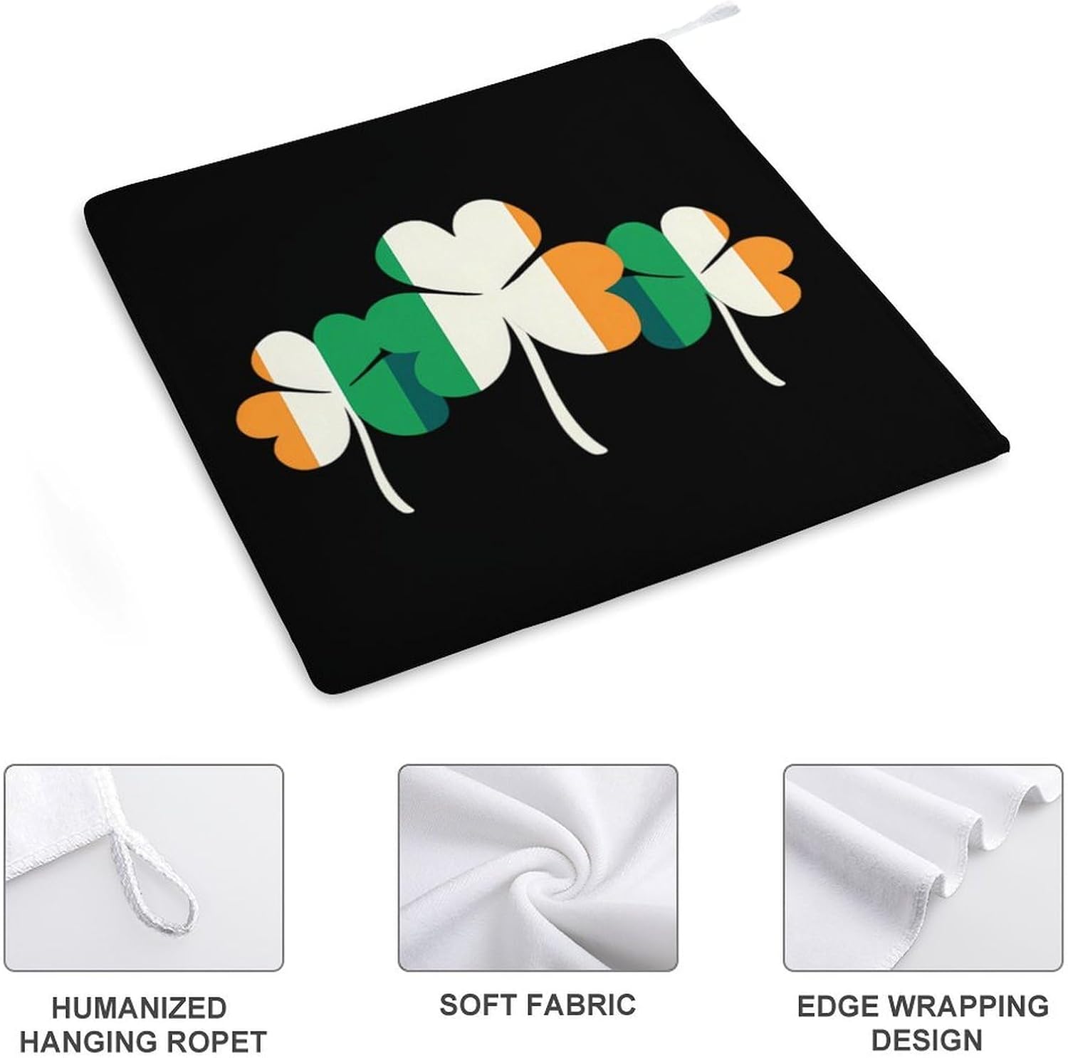 Ice Skaters (2) Microfiber Hand Towels for Bathroom Soft Absorbent Bath Kitchen Towel with Hanging Loop 4PCS