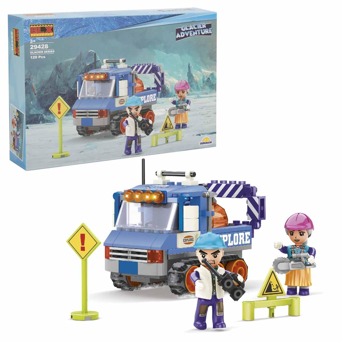 SUNMAN Glacier Adventure Set 2 Figürlü 129 Parça