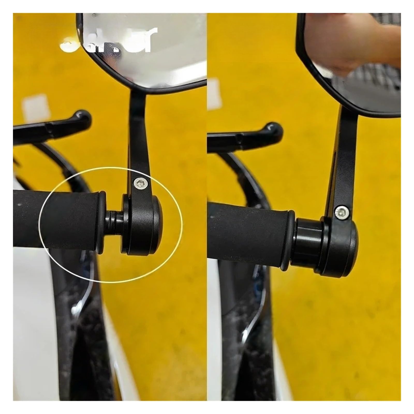 Espejo Retrovisor para Manillar para Kaw&asaki Z900 SE, Z900SE, Z400 (2013-2024), Protección para Manillar Espejos Laterales Izquierdo Y Derecho. Espejos retrovisores