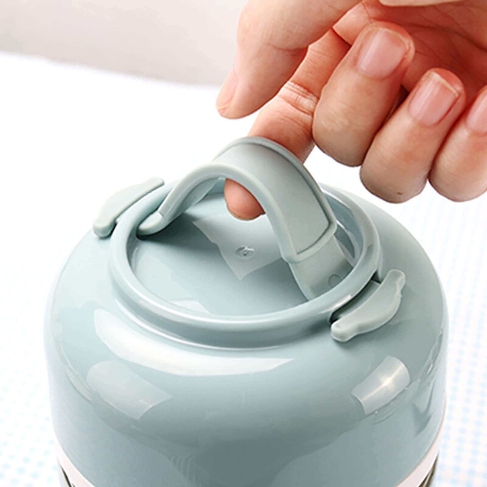 bwh Fiambrera térmica Acero Inoxidable Fiambrera Bento de 2 Niveles Contenedores PortáTiles de Almacenamiento de Alimentos para NiñOs Adultos Escuela Oficina Trabajo Hogar Picnic