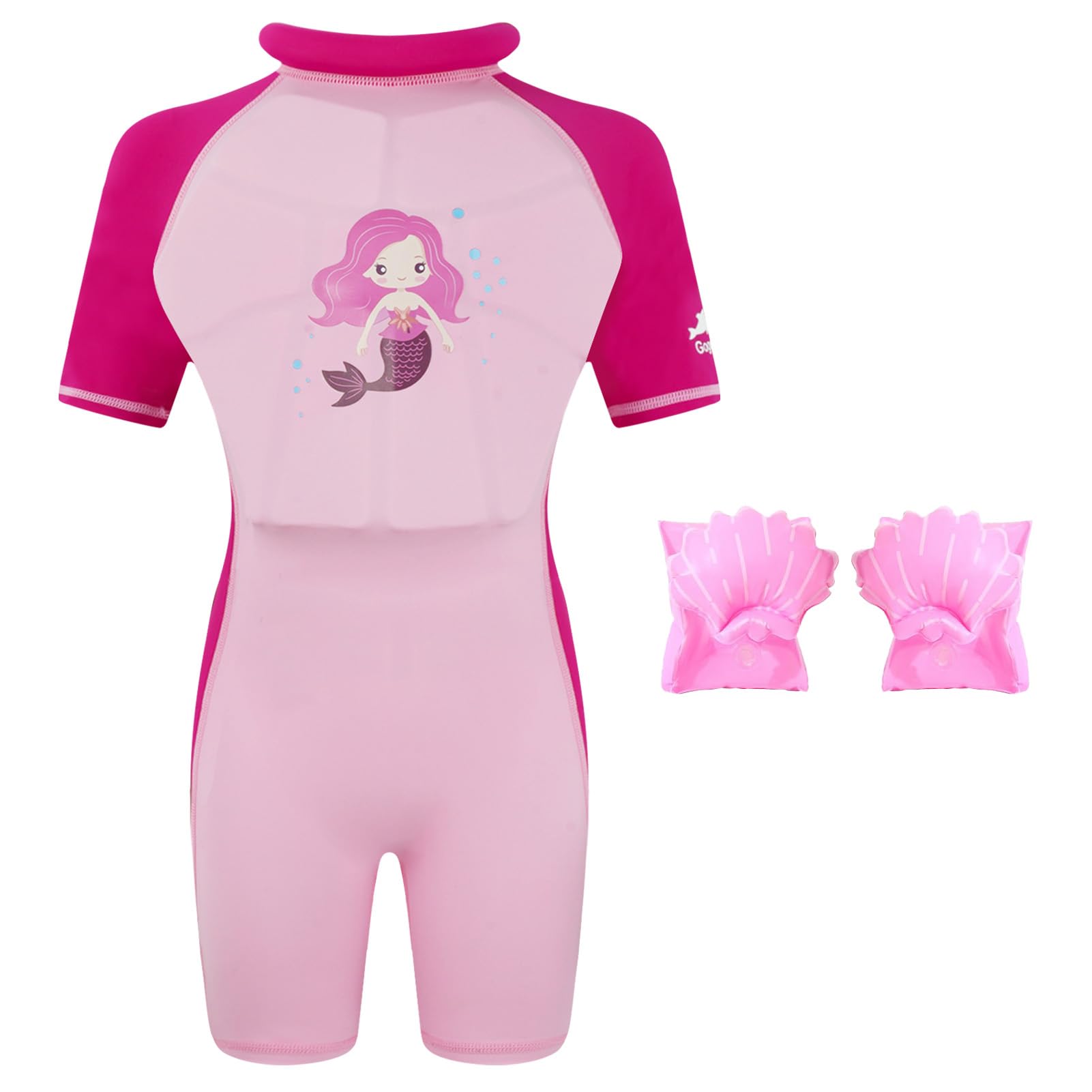 Gogokids Floatation Swimsuit for Boys Girls, Kids One Piece Swimwear for Swimming Trainer, Toddler Bathing Suit