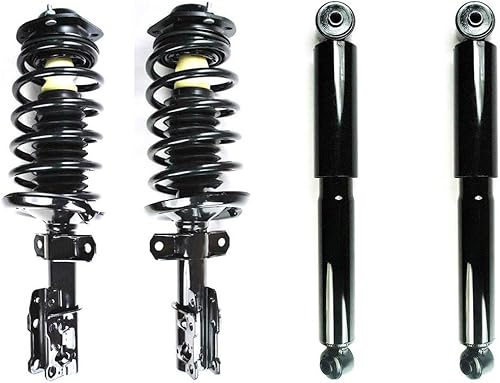4 puntales y amortiguadores delanteros y muelles helicoidales, amortiguador trasero completo para Chevrolet se adapta a Chevy Cobalt 2005-2010 se