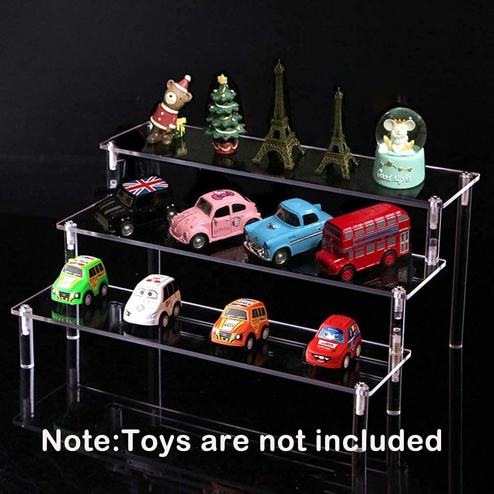 ELEpure ClearAcrylic Riser Display Shelf Display Stand Shelf for Amiibo
