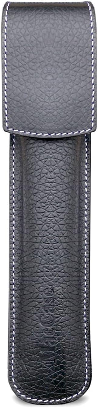 Premium Leather Apple Pencil Case by Michael Santoro Design - Black
