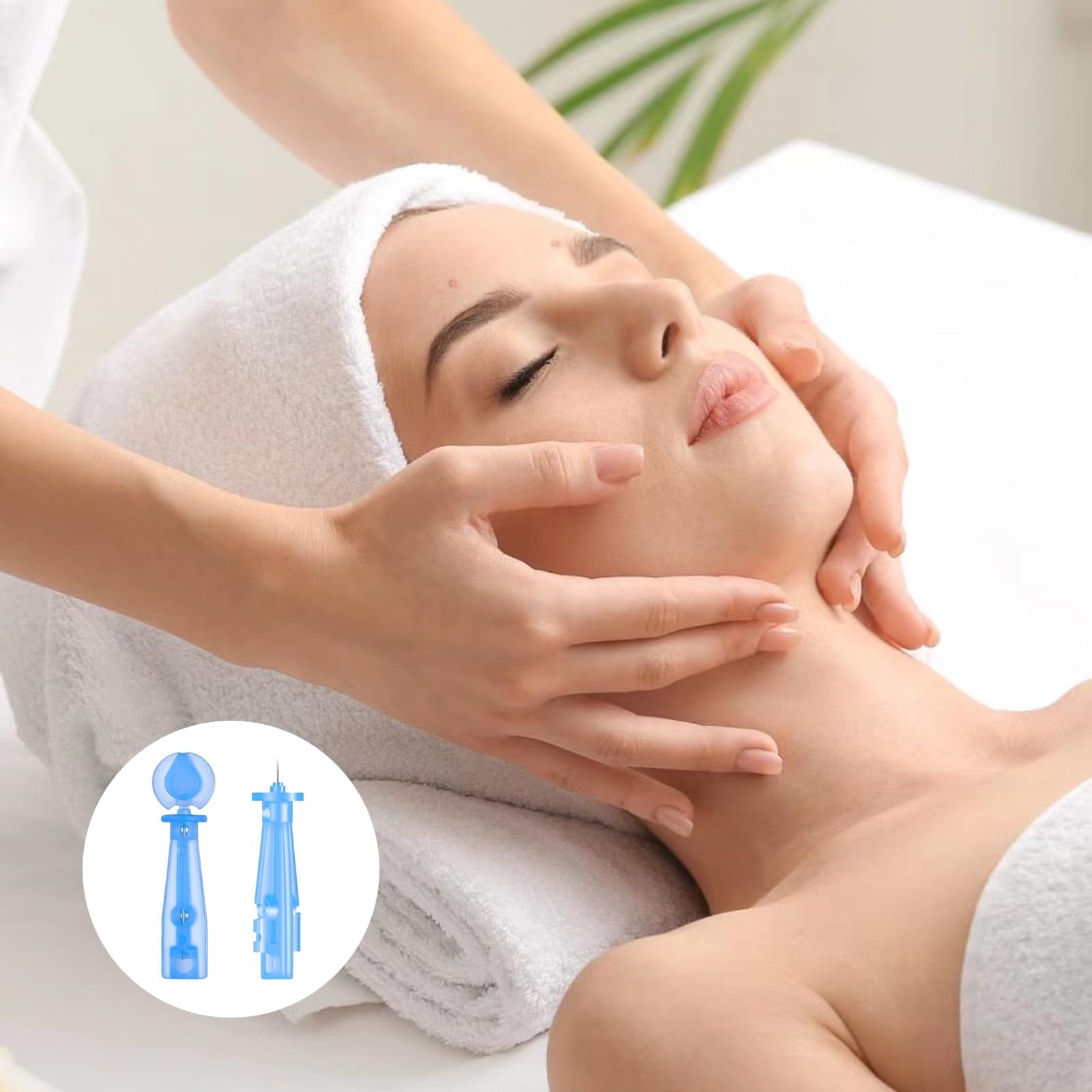 Desechables Eliminar Espinillas,101 PCS Succionador y Extractor de Puntos Negros y Granos Eliminador Profesional de Espinillas para Limpieza Facial Ideal para Uso en Hogar y Salón Aguja de Acné