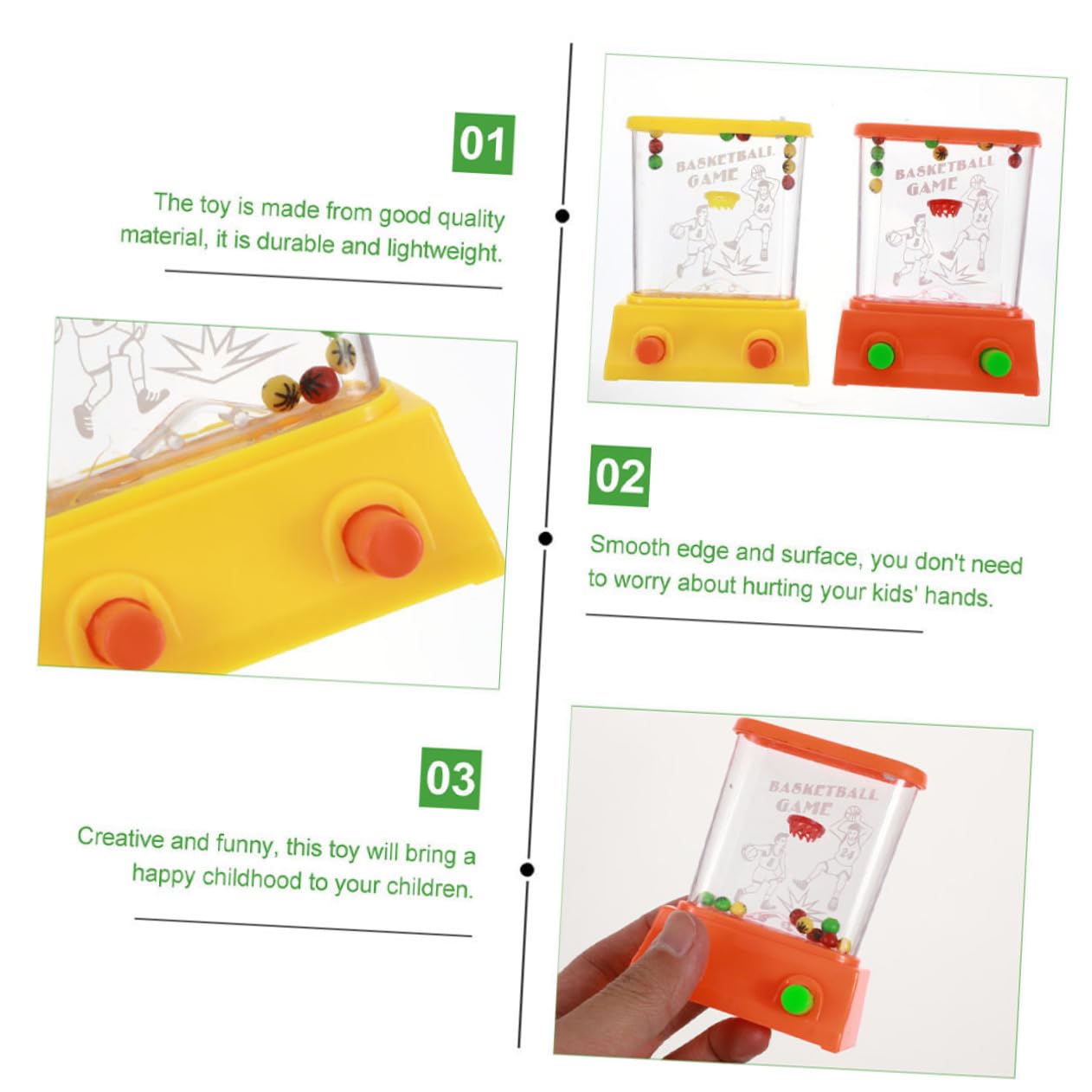 Toddmomy Water Ring Game Toys Fun Handheld Ring Toys for Boys and Girls Material Random Color