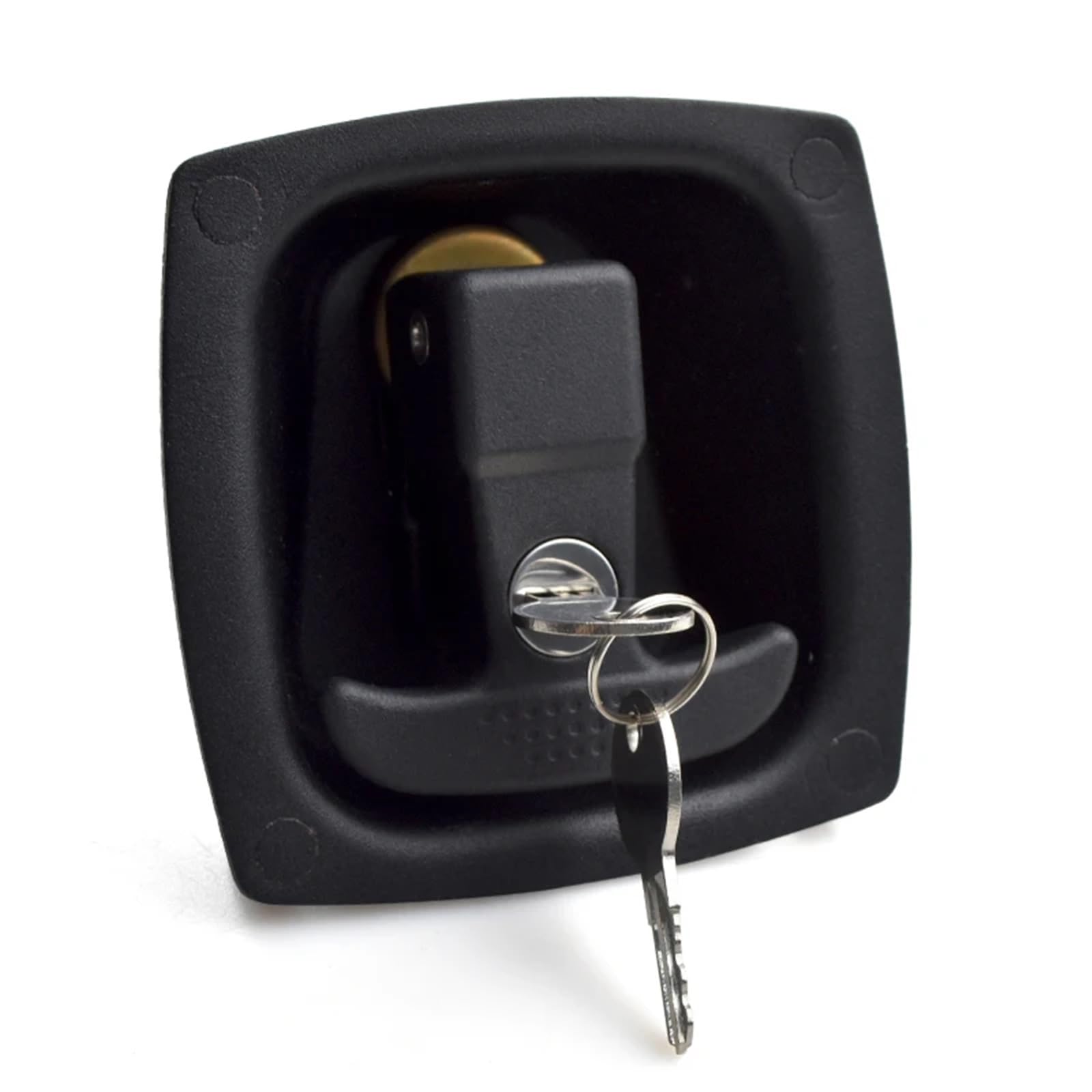 Serrure de porte type carré alliage zinc acier carbone XK127-2 noir