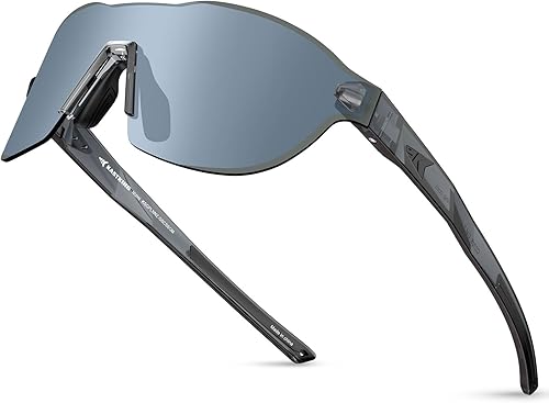 KastKing Nizini - Lentes de sol deportivos polarizados para hombres y mujeres, diseño envolvente sin marco, protección UV400 para pesca, correr,