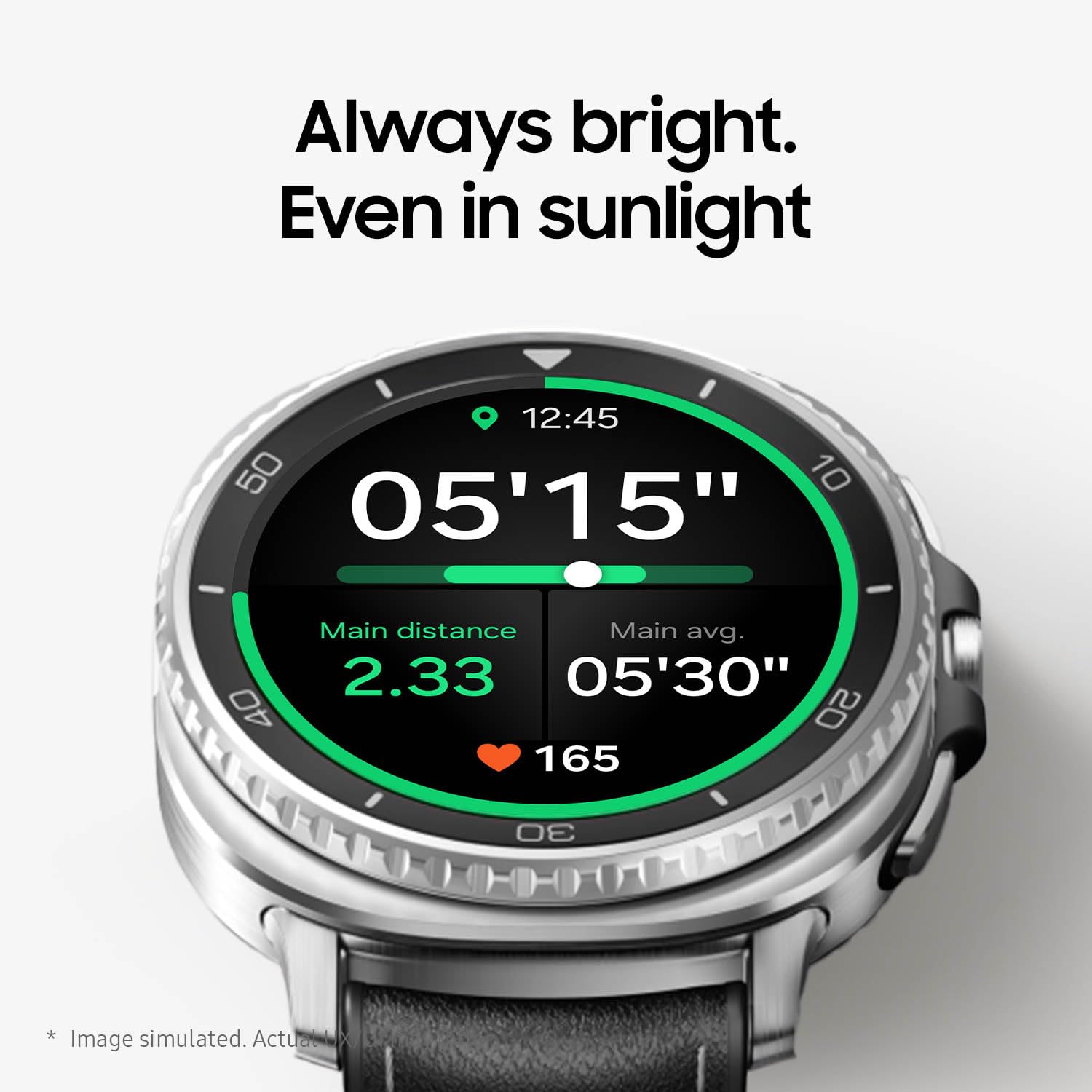 Samsung Orologio intelligente Galaxy Watch8 classico, 46 mm, bianco, Bluetooth (versione CAD e garanzia) - Assistente AI (Gemini), Allenamento del sonno, Monitoraggio fitness