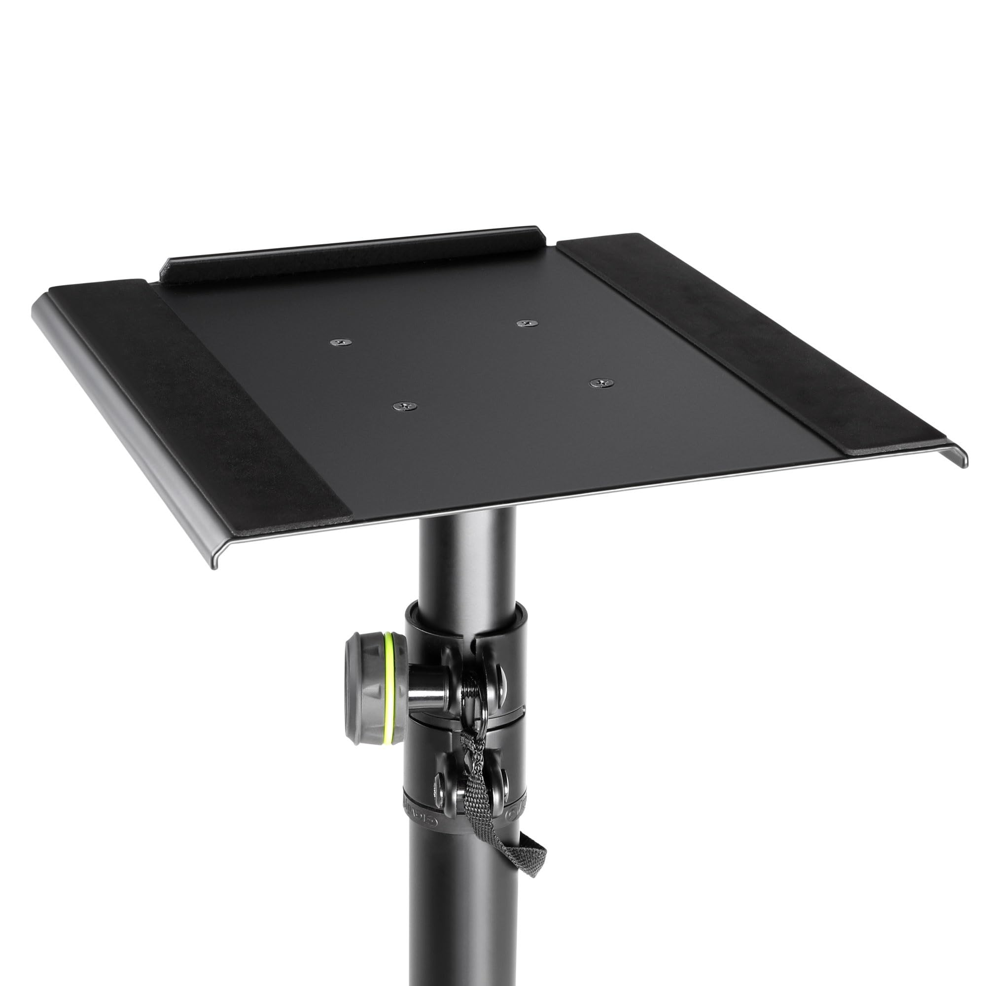 Gravity SP 3202 CS B Supporto per monitor da studio con base quadrata in acciaio