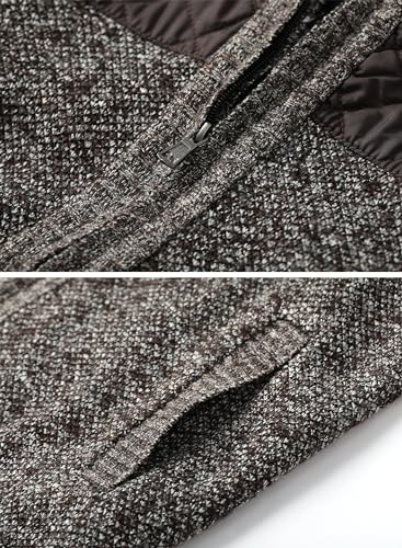 Image of Vcansion Men's Classic Cardigan Sweaters Stand Collar Slim Fit Casual Knitted Sweater