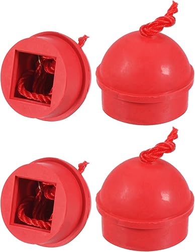 Miniatura 6 de PATIKIL Soporte para tiza paquete de 4 soportes de goma antideslizantes para tiza para piscina puntas de billar caja de tizas con cordón de repuesto