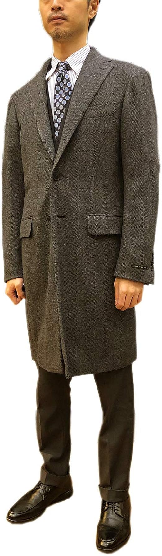 Amazon Made By Ring Jacket Piacenza チャコールグレーヘリンボーンチェスターコート 18f01b Messenger コート ジャケット 通販