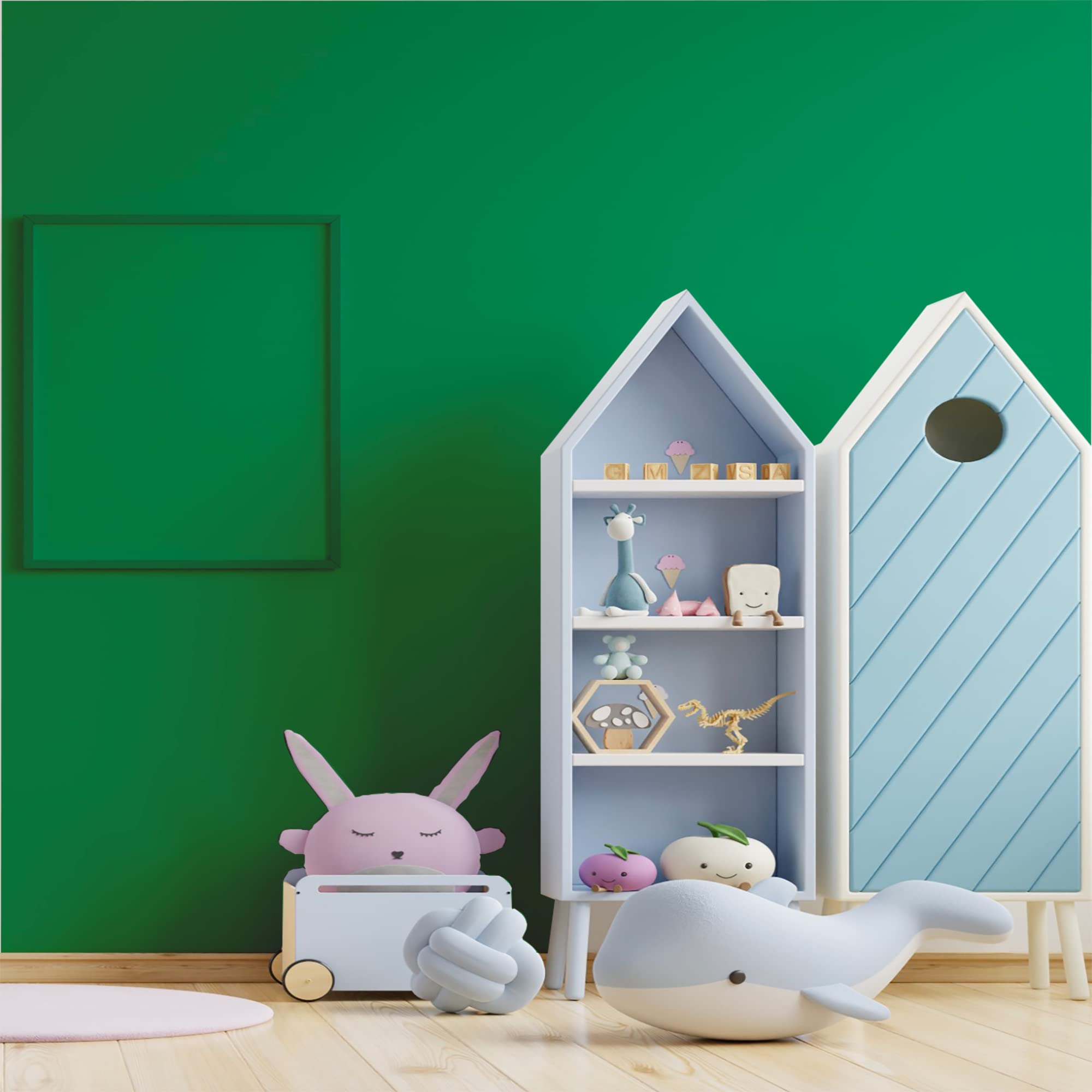 BOX DECO COLORES - Pintura de pared acrílica con aspecto mate (2,5 L, verde eléctrico)