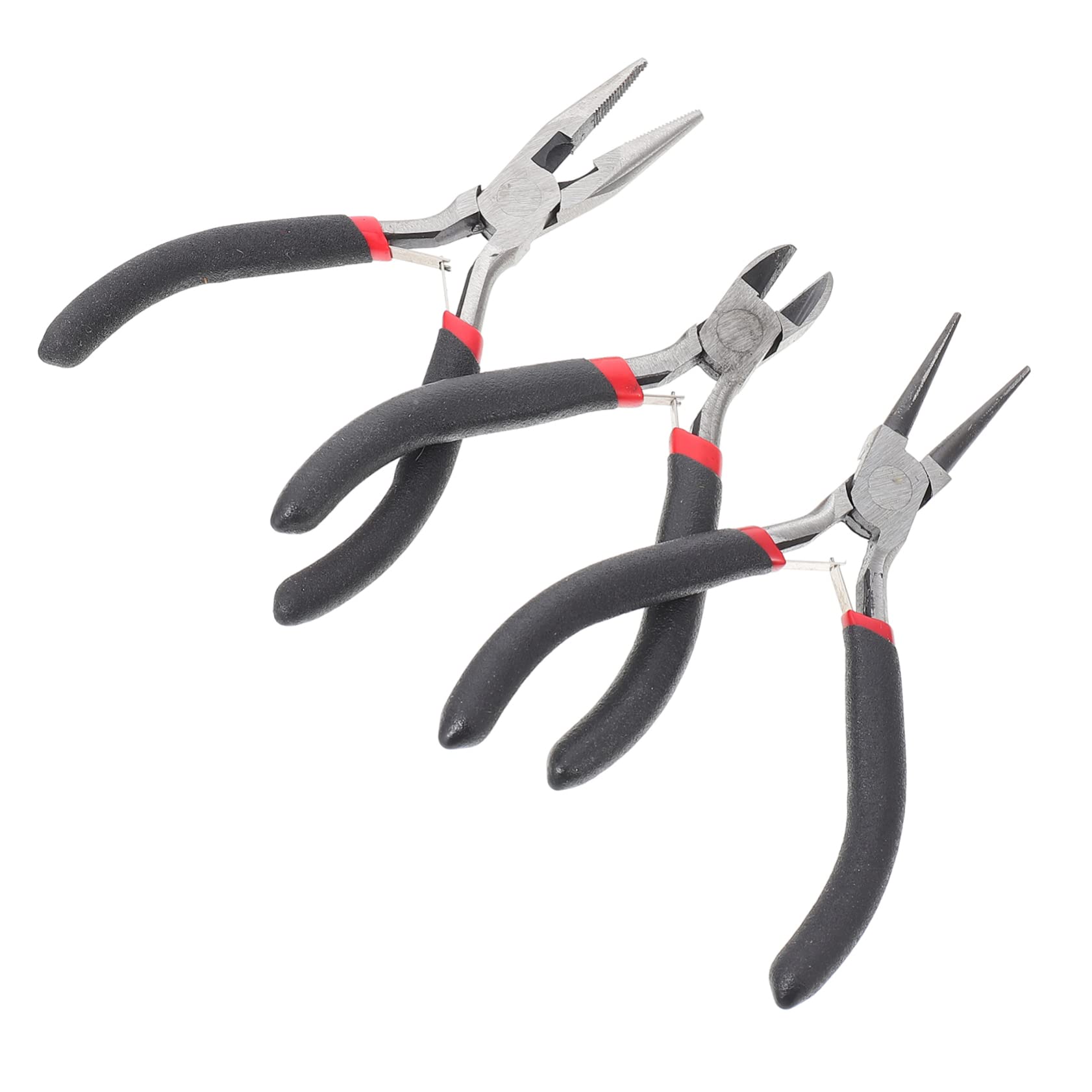 Housoutil 3Pcs Nipper Pliers for DIY Crafts Hand Made Jewelry Repair Tools Compact and Pliers for Beading and Wire Work Comfortable Grip Design