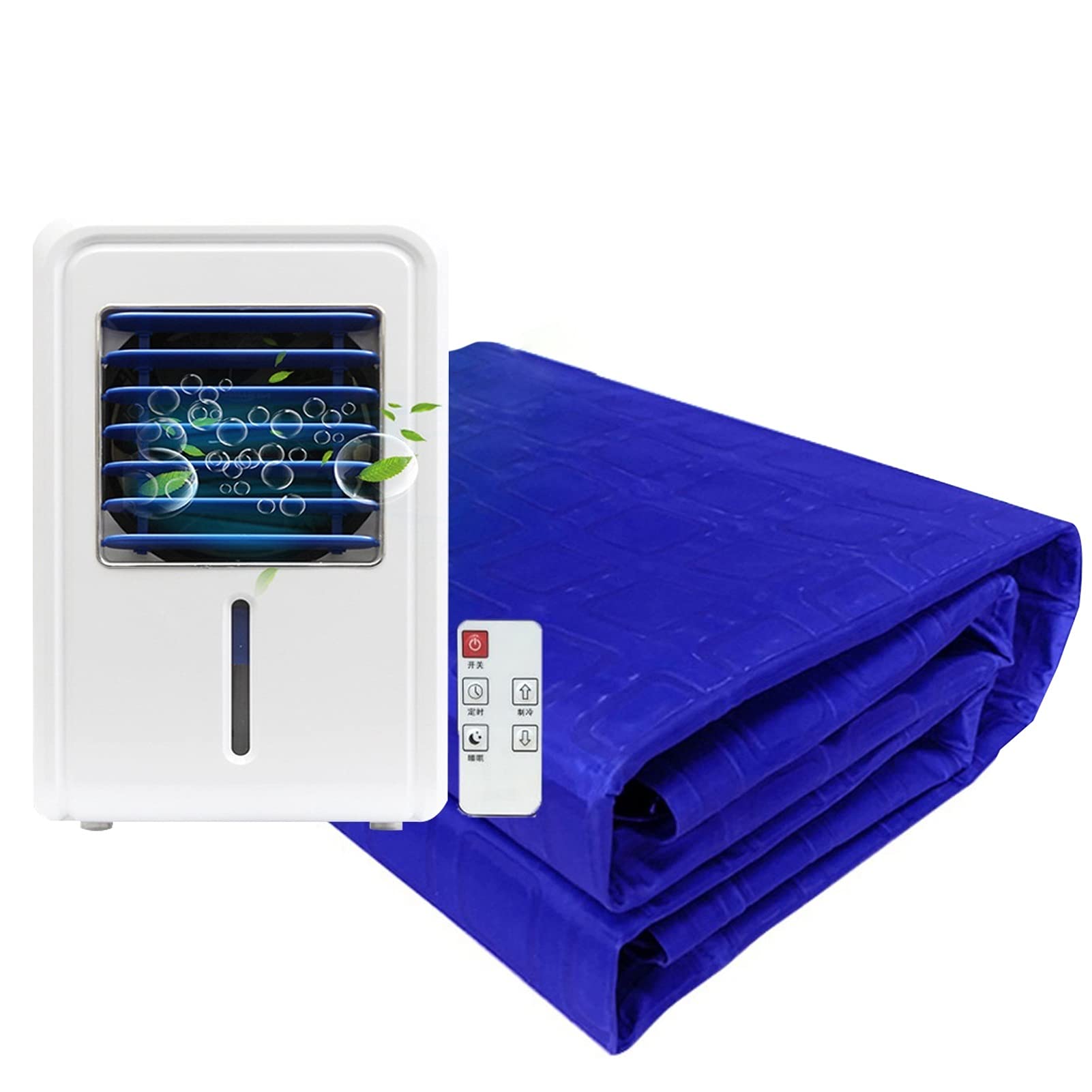 Mattress Cooler Air-conditioned Water Cooling Mattress System-continuous Cooling, Mattress Evaporative Cooling Topper, Comfortable Cool，purified Air (Size : 1.4X1.6M)