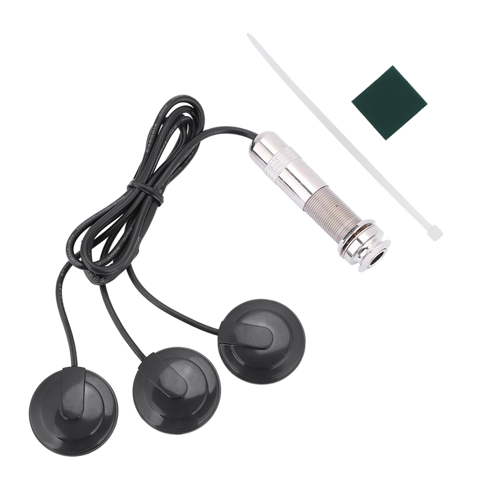 6.35mm Guitar Pickups Piezo Transducer Microphone 3 in 1 Pickups Piezo Transducer Pickup Piezo Transducer for Acoustic Guitar Ukulele Mandolin Instruments