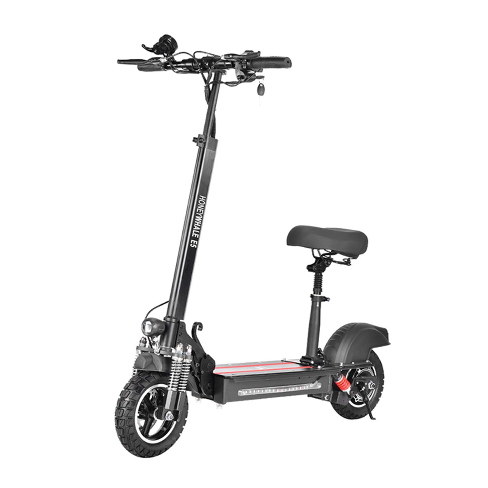 Honey21 Honey Whale E5 Electric Scooter for Adults, Folding Electric Scooter 500W with Motor Smart Display 40km Battery Life 40km/h Maximum Speed Aluminum Alloy Body