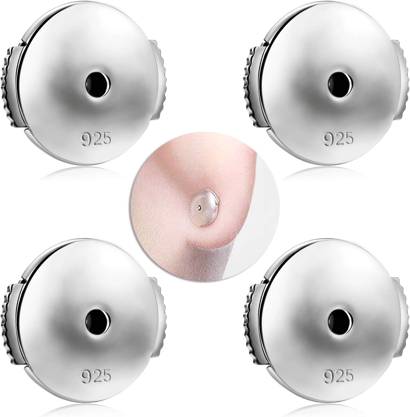 Lox Secure Locking Earring Backs for Women For All Stud Easy