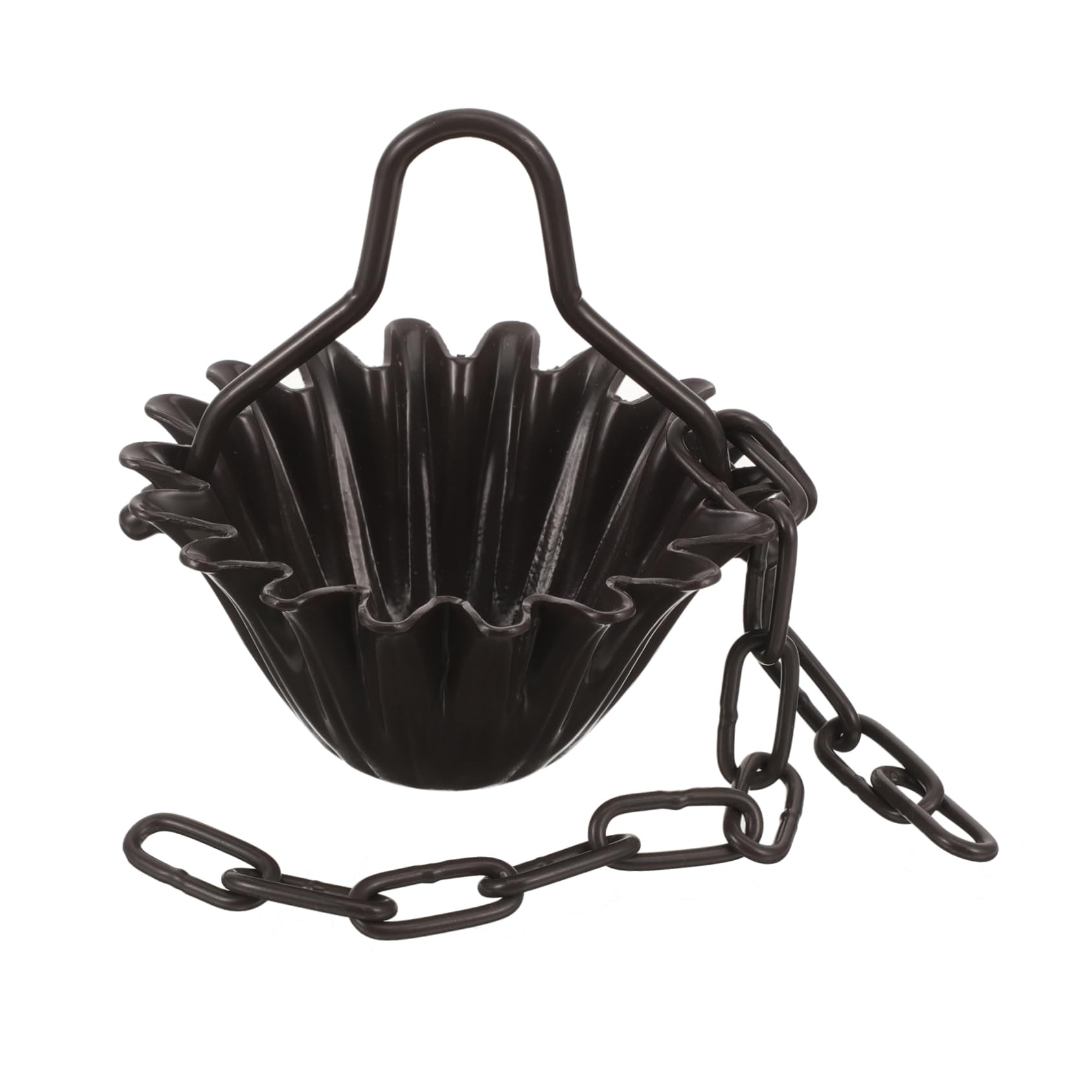 Kisangel 4 Stück Regenfänger- aus Metall Fass Teich Regenkette für Dachrinne Glocke Regentonnen Düse Metallregenablaufkette Regenketten praktische Regenkette Aluminiumlegierung Coffee