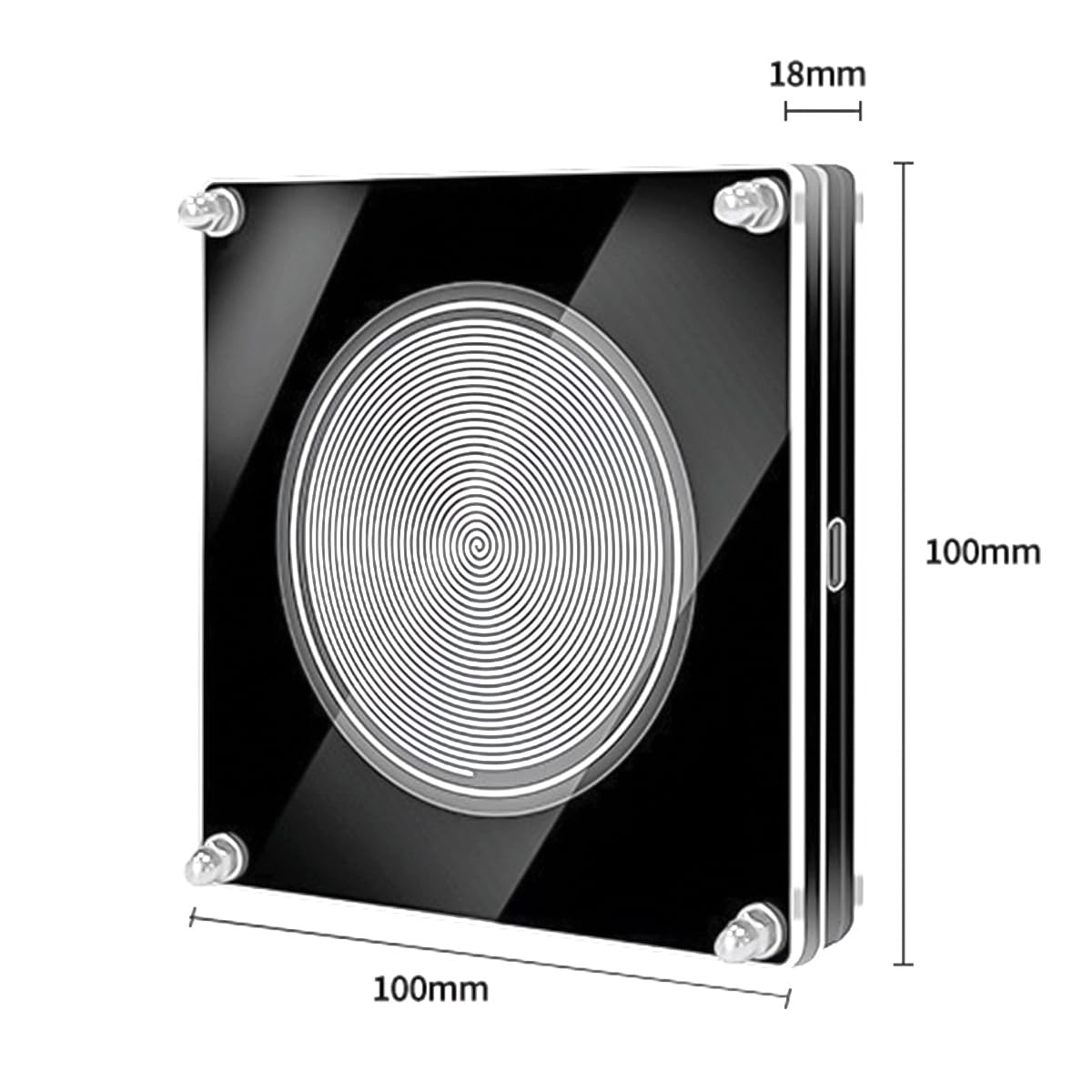 Sarini Generatore di frequenza Generatore di risonanza Generatore di Onde a 7,83 Hz Risonatore a impulsi a frequenza Ultra Bassa Cavo USB