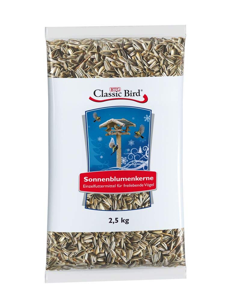 Graines de tournesol Classic Bird pour aider les oiseaux du jardin à surmonter l'hiver sans carence