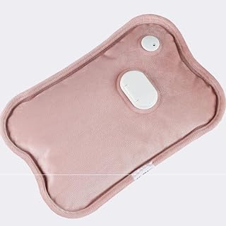 Hot Water Bottle,Neck Water Bottles,Chargeable-Water hot Bottle-Stress Relief,Pain Relief for Shoulder,Muscle Soreness and Body Inflammation。 (Color : Pink)