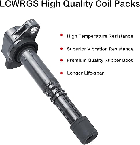 Miniatura 2 de Juego de 4 bobinas de encendido para Honda CRV Accord Civic SI Element S2000 Acura RSX CSX sustituye a UF311 UF583 C1382