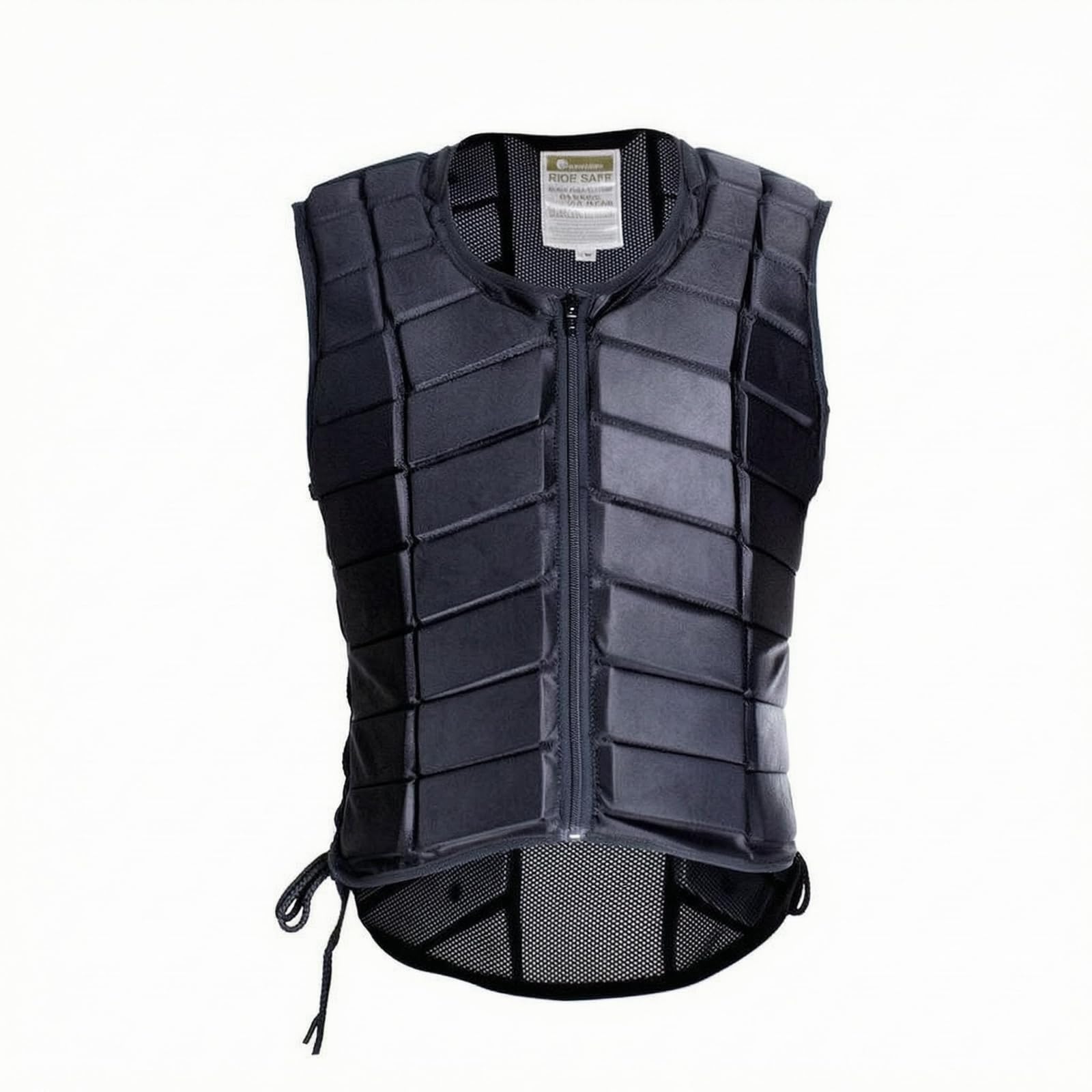 Milageto Gilet Protettivo Equitazione Nero Corpetto Protettivo da Equitazione Elasticizzato