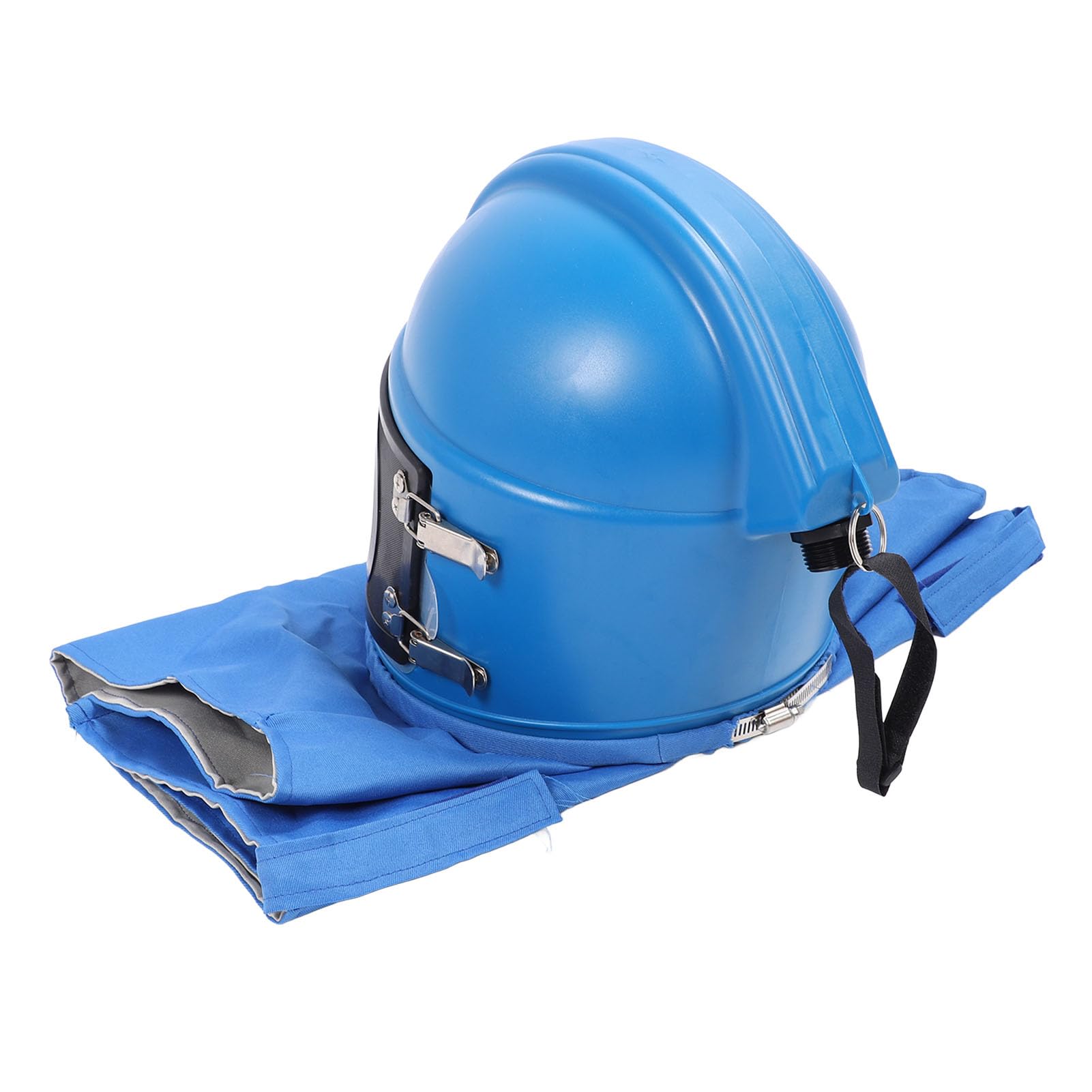 Casco de Profesional con Suministro de Aire: Capucha de Seguridad ABS de Servicio Pesado con Lentes de Protección Dual y Flujo de Aire Ajustable para Arenablas de/pulverización