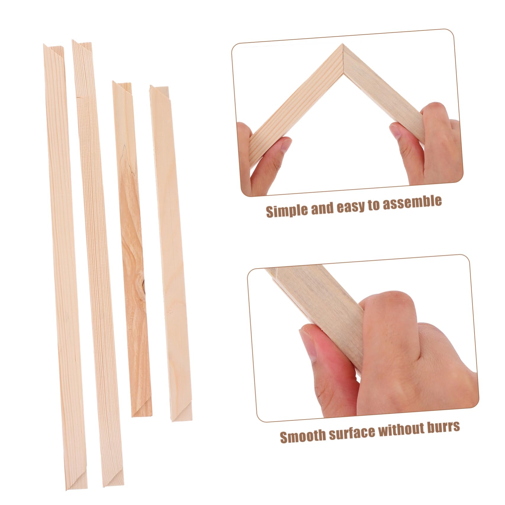 Lurrose Per Tela Legno Massello Telaio Per Olio Facile Assemblaggio Diy Con Barre Per e Appassionati Arte